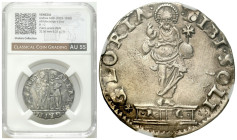 Italy/Vatican
Italy, Venice. Andrea Gritti (1523-1538). AR Mocenigo o Lira R-C, CCG AU55 

Moneta w slabie CCG z notą AU50.

Details: 6,32 g 
Co...