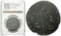 Italy/Vatican
Italy, Venice. Nicolo da Ponte (1578-1585). 1/2 Giustina Maggiore CCG AU50 

Moneta w slabie CCG z notą AU50.

Condition: CCG AU50 ...