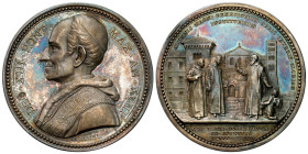 Italy/Vatican
Vatican, Leo XIII. Medal 1895 

Piękna, kolorowa patyna.Lekkie zapiłowanie na rancie.

Details: 35,63 g Ag 43,5 mm
Condition: 1-/2...