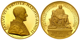 Italy/Vatican
Vatican. Paul VI (1963-1978). Medal 1964 - 400th Anniversary of the Death of Michelangelo, gold 

Medal autorstwa Pietro Giampaoli, u...