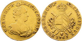 Maria Theresia, 2 Souverains 1761, Brussels