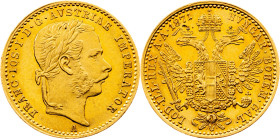 Franz Joseph I., 1 Dukat 1871, A, Vienna