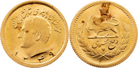 Gold - Iran, 1/4 Pahlavi 1339 (1960), Tehran
