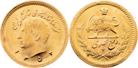 Gold - Iran, 1/4 Pahlavi 1352 (1973), Tehran
