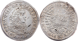 Leopold I., 15 Kreuzer 1660, Vienna