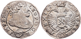 Leopold I., 3 Kreuzer 1670, Kuttenberg