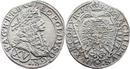 Leopold I., 15 Kreuzer 1675, Vienna