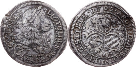Leopold I., 3 Kreuzer 1702, Graz