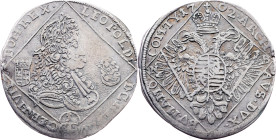 Leopold I., 1/4 Thaler 1702, NB, Nagybánya
