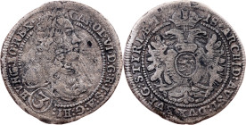 Charles VI., 3 Kreuzer 1718, Graz