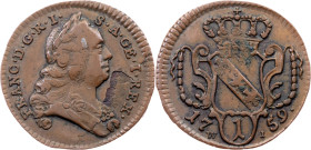Franz I. Stephan, 1 Pfennig 1759, W-I, Vienna