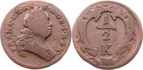 Franz I. Stephan, 1/2 Kreuzer ND (1760), Vienna