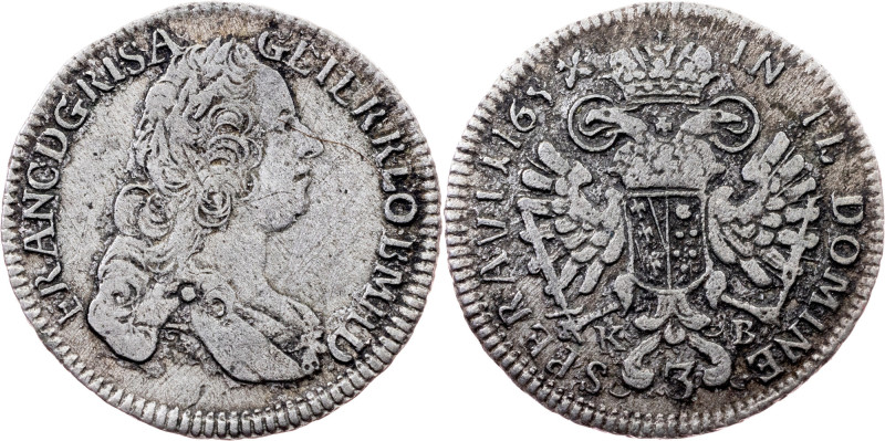 Franz I. Stephan, 3 Kreuzer 1765, Kremnitz Category : Habsburg
Ruler/Area : Fra...