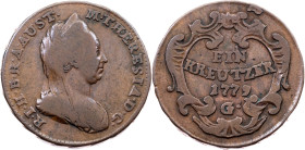 Maria Theresia, 1 Kreuzer 1779, G, Graz