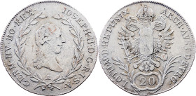 Joseph II., 20 Kreuzer 1787, A, Vienna
