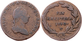 Joseph II., 1 Kreuzer 1790, S, Schmöllnitz