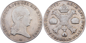 Franz I. (II.), 1 Thaler 1793, M, Milan