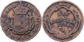 Franz I. (II.), 1 Kreuzer 1794, H, Günzburg