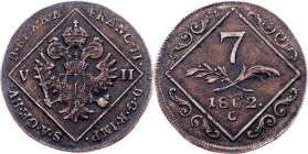 Franz I. (II.), 7 Kreuzer 1802, C, Prague