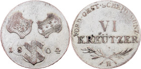 Franz I. (II.), 6 Kreuzer 1804, Günzburg