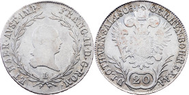 Franz I. (II.), 20 Kreuzer 1805, B, Kremnitz