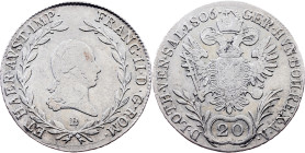Franz I. (II.), 20 Kreuzer 1806, B, Kremnitz