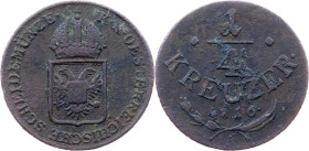 Franz I. (II.), 1/4 Kreuzer 1816, A, Vienna