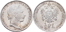 Franz Joseph I., 1/4 Gulden 1859, B, Kremnitz