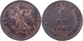 Franz Joseph I., 1 Soldo 1862, A, Vienna