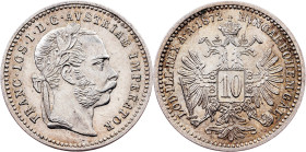 Franz Joseph I., 10 Kreuzer 1872, Vienna