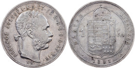 Franz Joseph I., 1 Forint 1881, KB, Kremnitz