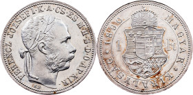 Franz Joseph I., 1 Forint 1890, KB, Kremnitz