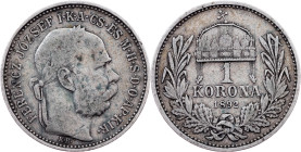 Franz Joseph I., 1 Korona 1892, KB, Kremnitz