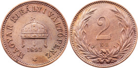 Franz Joseph I., 2 Filler 1893, KB, Kremnitz