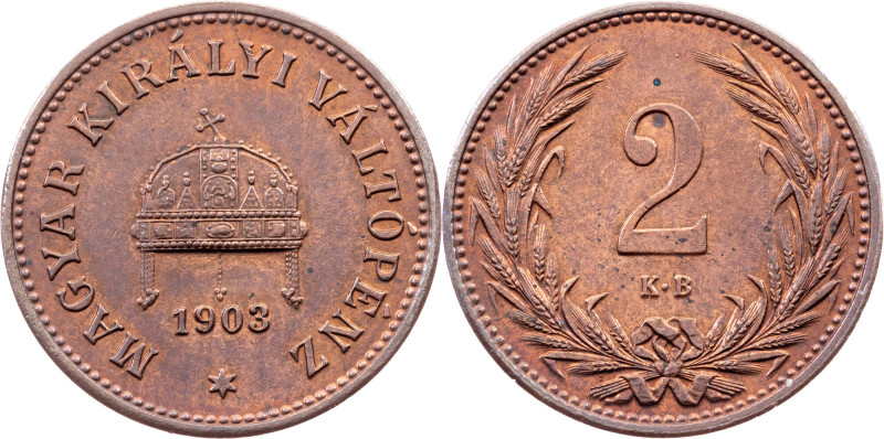 Franz Joseph I., 2 Filler 1903, KB, Kremnitz Category : Habsburg
Ruler/Area : F...