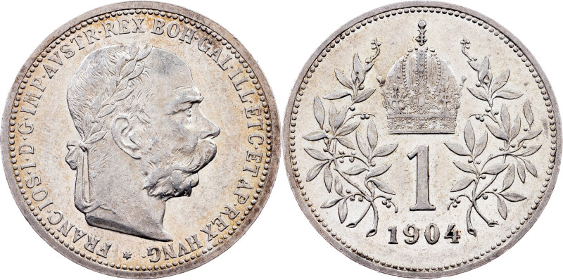 Franz Joseph I., 1 Krone 1904, Vienna Category : Habsburg
Ruler/Area : Franz Jo...