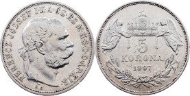 Franz Joseph I., 5 Korona 1907, KB, Kremnitz