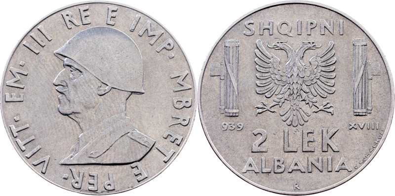 Albania, 2 Lek 1939, Rome Category : Albania
Country/Region : Albania
Ruler/Ar...