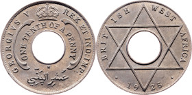 British West Africa, 1/10 Penny 1925, H, Heaton