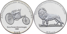 Democratic Republic of the Congo, 10 Francs 2002