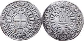 France, 1 Tournois Groschen 1285-1314, Tours