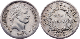 France, 1/2 Franc 1812, W, Lille