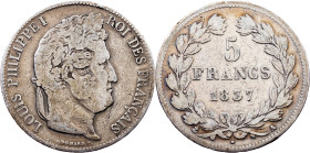 France, 5 Francs 1837, Paris