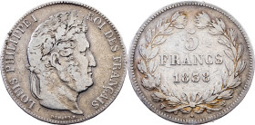 France, 5 Francs 1838, Lille