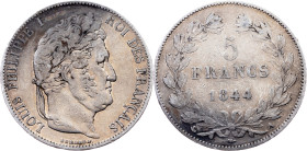 France, 5 Francs 1844, Paris