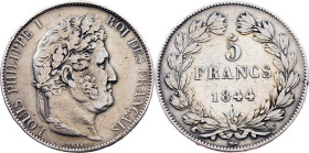 France, 5 Francs 1844, Lille
