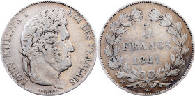 France, 5 Francs 1847, Paris