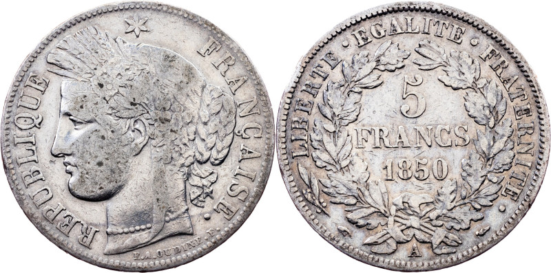 France, 5 Francs 1850, Paris Category : France
Country/Region : France
Denomin...