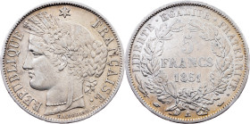 France, 5 Francs 1851, Paris