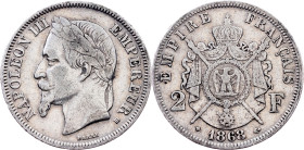France, 2 Francs 1868, Strasbourg